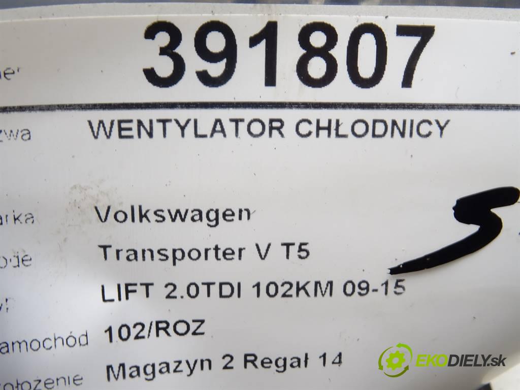 Volkswagen Transporter V T5  2012 75 kW LIFT 2.0TDI 102KM 09-15 2000 Ventilátor chladiča 1K0959455FB (Ventilátory)