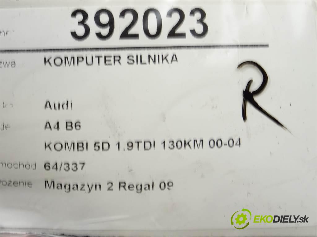 Audi A4 B6  2002 96 kW KOMBI 5D 1.9TDI 130KM 00-04 1900 riadiaca jednotka Motor 0281010729 (Riadiace jednotky)