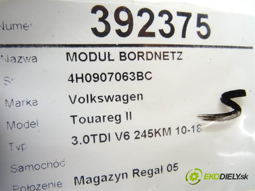 Volkswagen Touareg II    3.0TDI V6 245KM 10-18  Modul BORDNETZ 4H0907063BC (Ostatné)