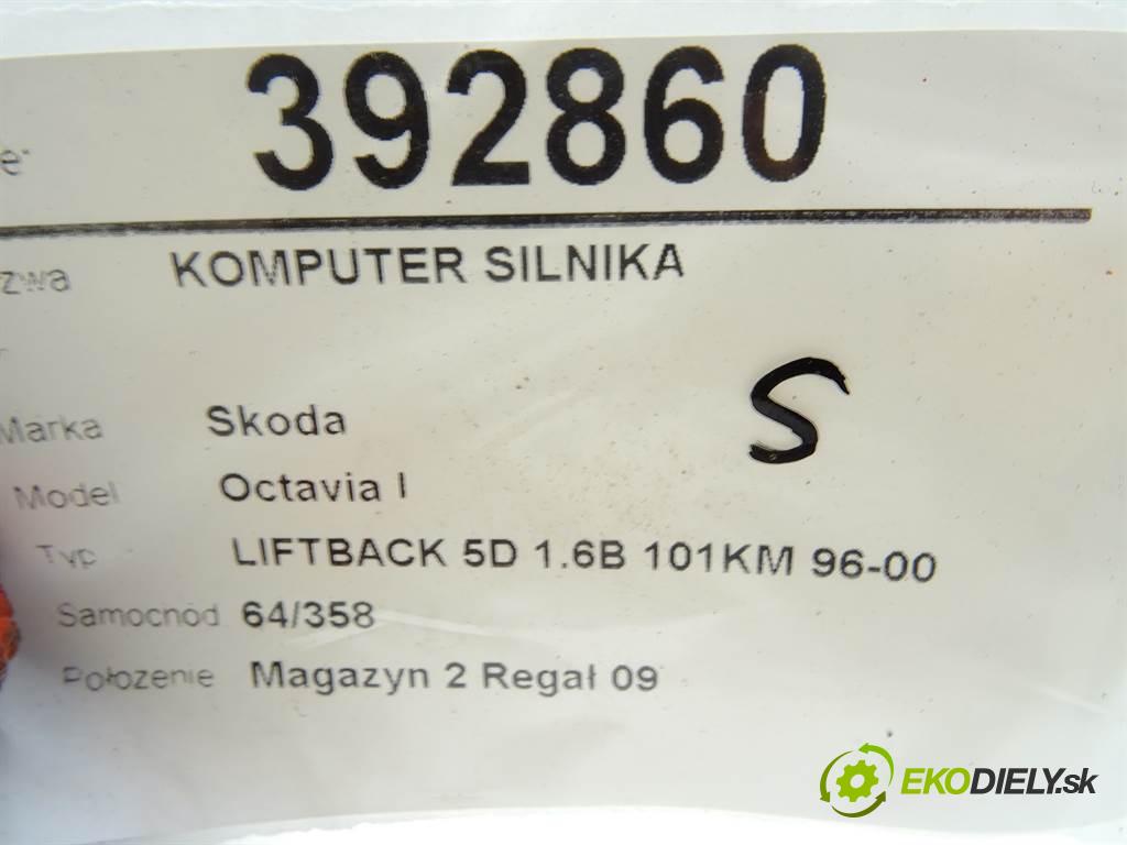 Skoda Octavia I  1998 74KW LIFTBACK 5D 1.6B 101KM 96-00 1595 riadiaca jednotka Motor 06A906019F (Riadiace jednotky)