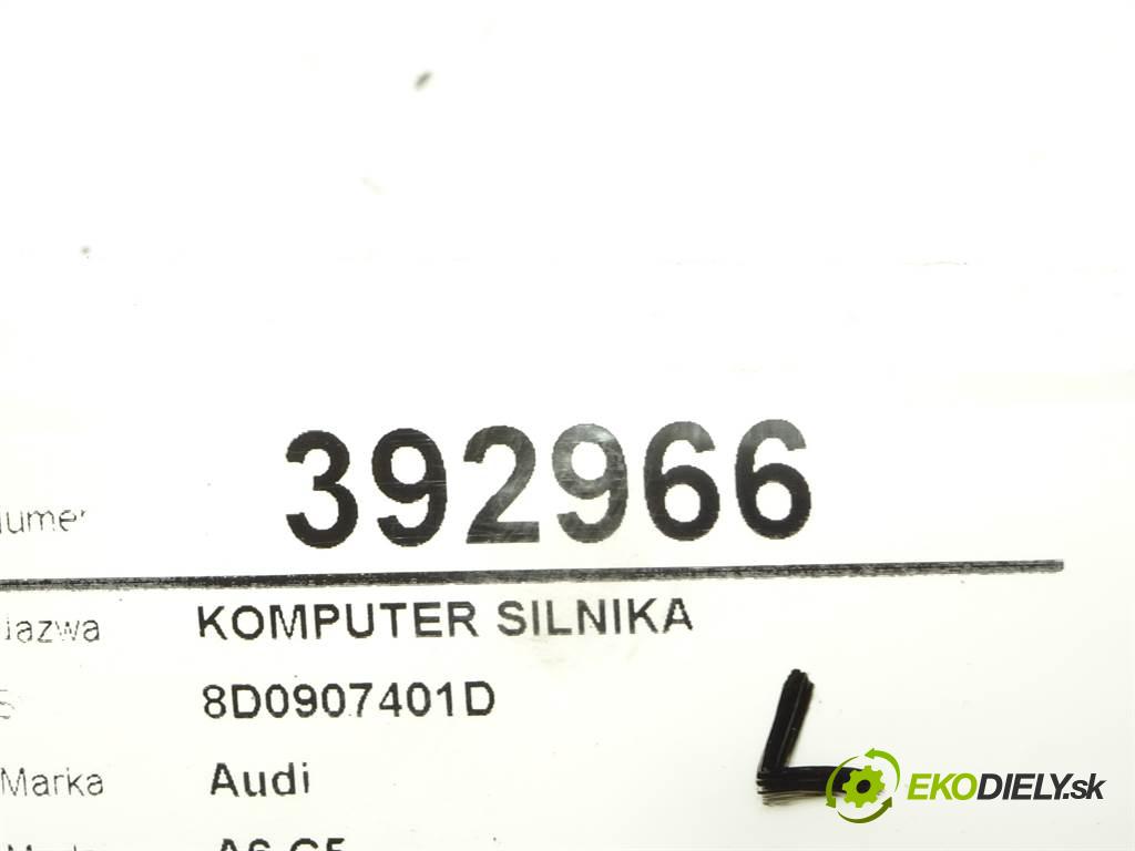 Audi A6 C5  1999 110 kW SEDAN 2.5TDI 150KM 97-04 2500 riadiaca jednotka Motor 8D0907401D (Riadiace jednotky)