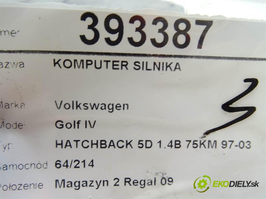 Volkswagen Golf IV  1999 55 kW HATCHBACK 5D 1.4B 75KM 97-03 1400 riadiaca jednotka Motor 036906014CG (Riadiace jednotky)