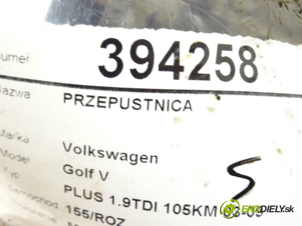 Volkswagen Golf V  2008 77 kW PLUS 1.9TDI 105KM 03-09 1900 Škrtiaca klapka 03G128063J (Škrtiace klapky)