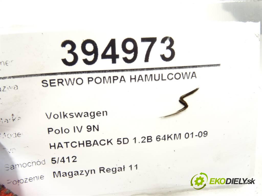 Volkswagen Polo IV 9N  2002 47kW HATCHBACK 5D 1.2B 64KM 01-09 1198 Posilovač Pumpa brzdová 6Q1614105T (Posilňovače bŕzd)