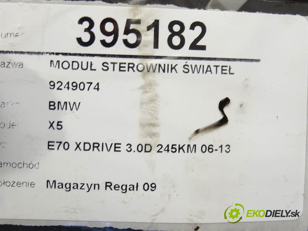 BMW X5    E70 XDRIVE 3.0D 245KM 06-13  Modul Riadiaca jednotka svetiel 9249074 (Ostatné)