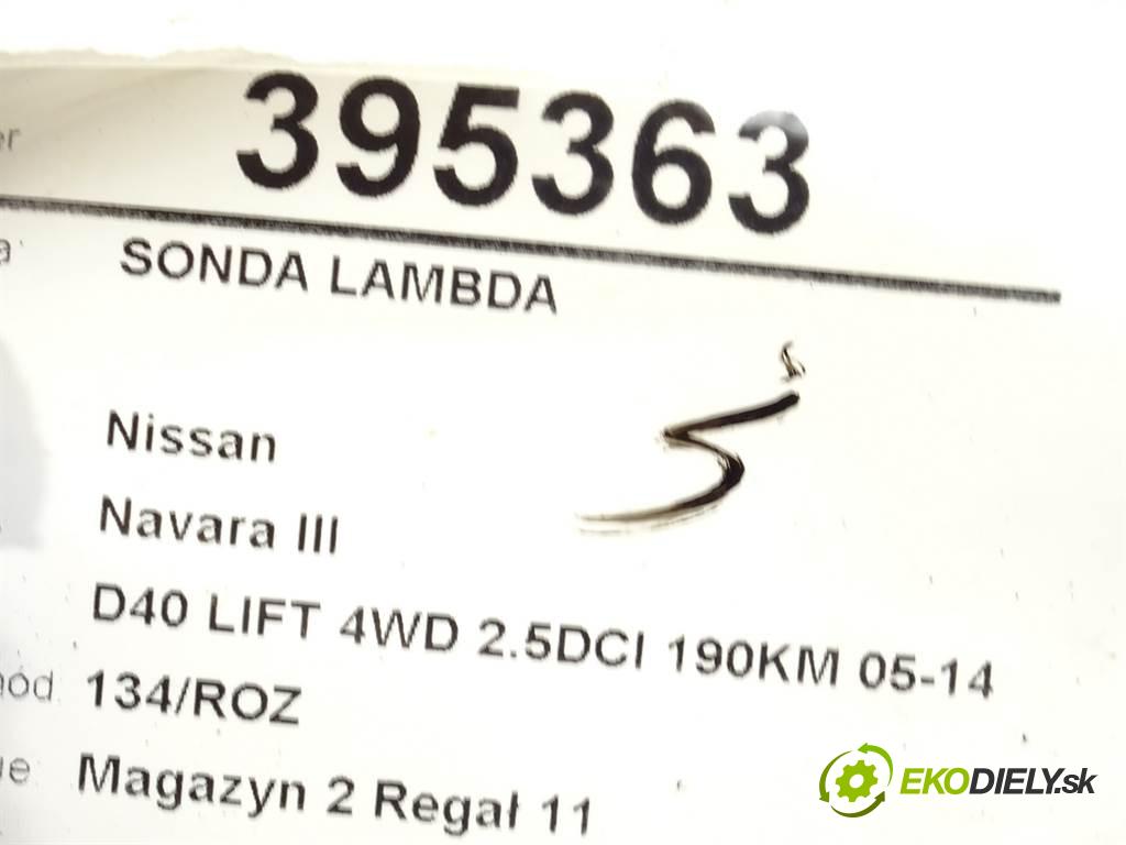 Nissan Navara III  2012 140 kW D40 LIFT 4WD 2.5DCI 190KM 05-14 2500 sonda lambda 211200-7350 (Lambda sondy)