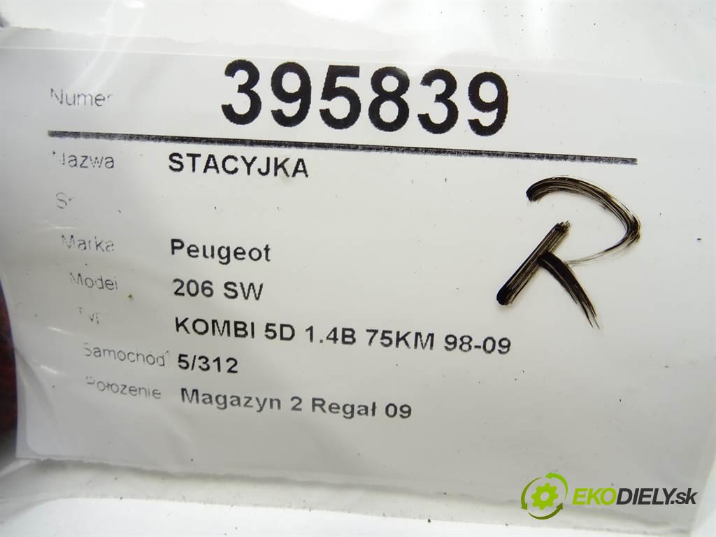 Peugeot 206 SW  2003 55 kW KOMBI 5D 1.4B 75KM 98-09 1400 spinačka  (Spínacie skrinky a kľúče)