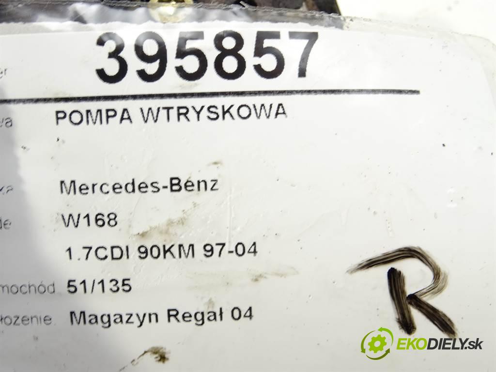 Mercedes-Benz W168  1998 66kW 1.7CDI 90KM 97-04 1689 Pumpa vstrekovacia A6680700301 (Vstrekovacie čerpadlá)