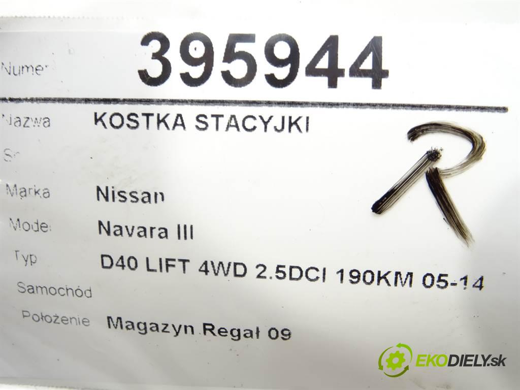 Nissan Navara III    D40 LIFT 4WD 2.5DCI 190KM 05-14  Kocka, vložka spínacej skrinky  (Spínacie skrinky a kľúče)