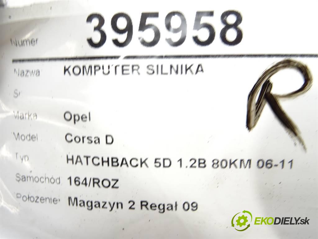 Opel Corsa D   2008 59 kW HATCHBACK 5D 1.2B 80KM 06-11 1200 riadiaca jednotka Motor 55557933 (Riadiace jednotky)