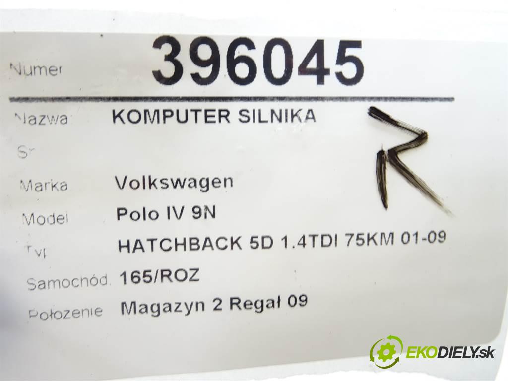 Volkswagen Polo IV 9N  2003 55 kW HATCHBACK 5D 1.4TDI 75KM 01-09 1400 riadiaca jednotka Motor 045906019AP (Riadiace jednotky)