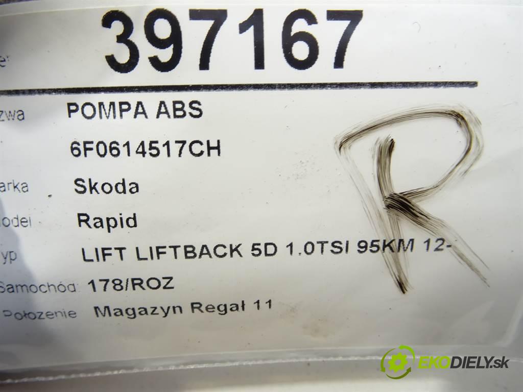 Skoda Rapid  2017 70 kW LIFT LIFTBACK 5D 1.0TSI 95KM 12-19 1000 Pumpa ABS 6R0614517CH (Pumpy ABS)