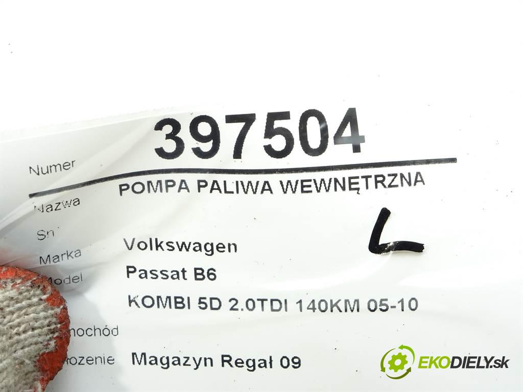 Volkswagen Passat B6    KOMBI 5D 2.0TDI 140KM 05-10  Pumpa paliva vnútorná  (Palivové pumpy, čerpadlá, plaváky)