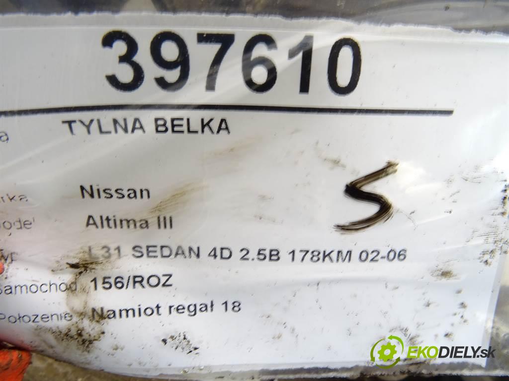 Nissan Altima III  2006 128 kW L31 SEDAN 4D 2.5B 178KM 02-06 2500 zadná Výstuha  (Výstuhy zadné)