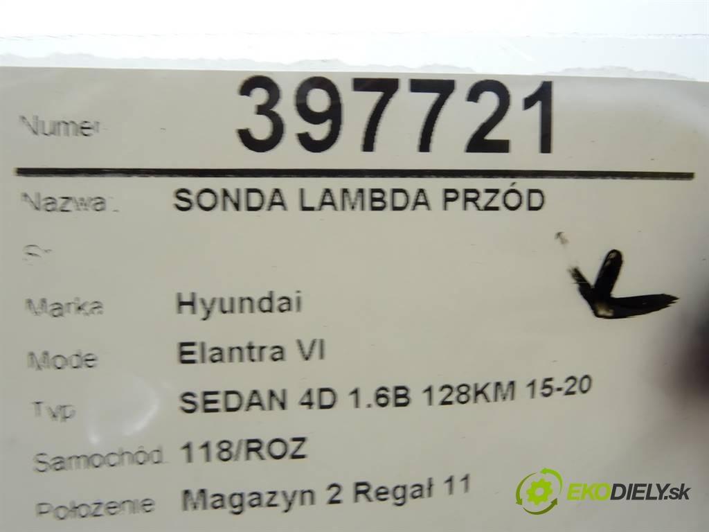 Hyundai Elantra VI  2017 93,8 SEDAN 4D 1.6B 128KM 15-20 1600 sonda lambda predný  (Lambda sondy)