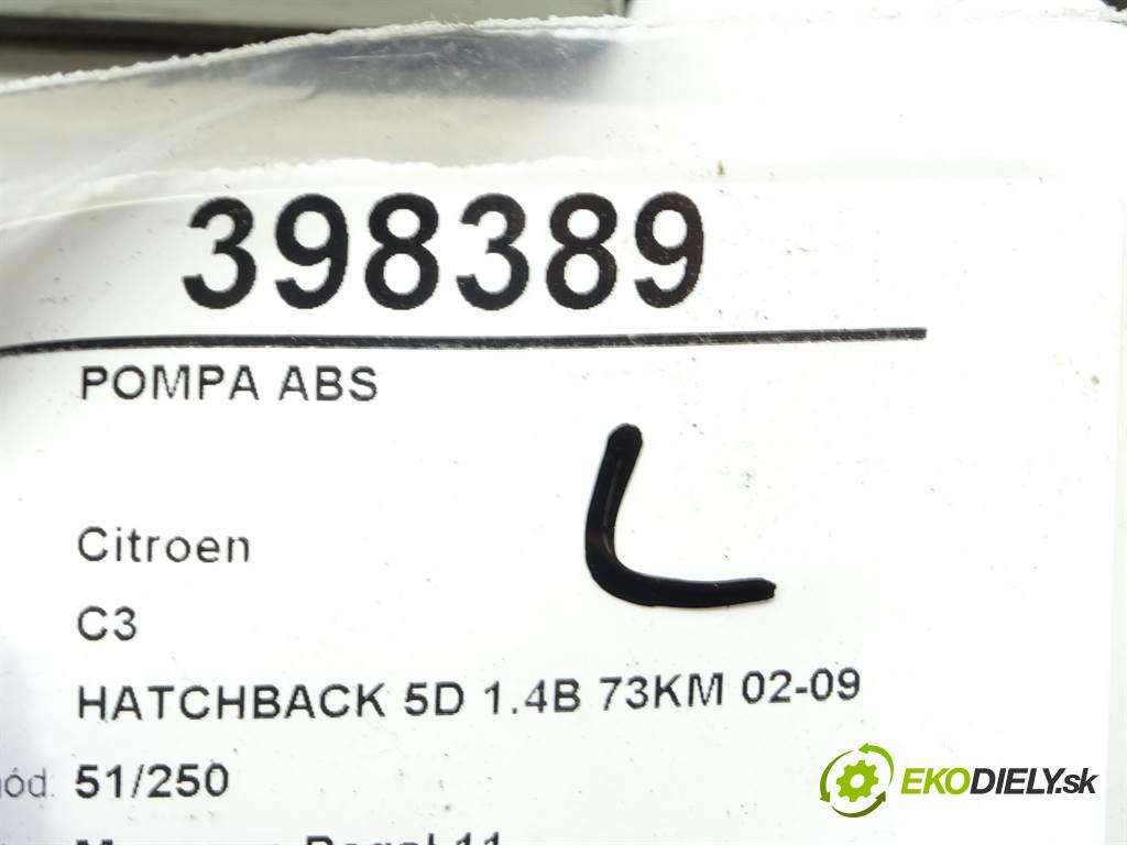 Citroen C3  2005 54kW HATCHBACK 5D 1.4B 73KM 02-09 1360 Pumpa ABS 10.0970-1118.3 (Pumpy ABS)