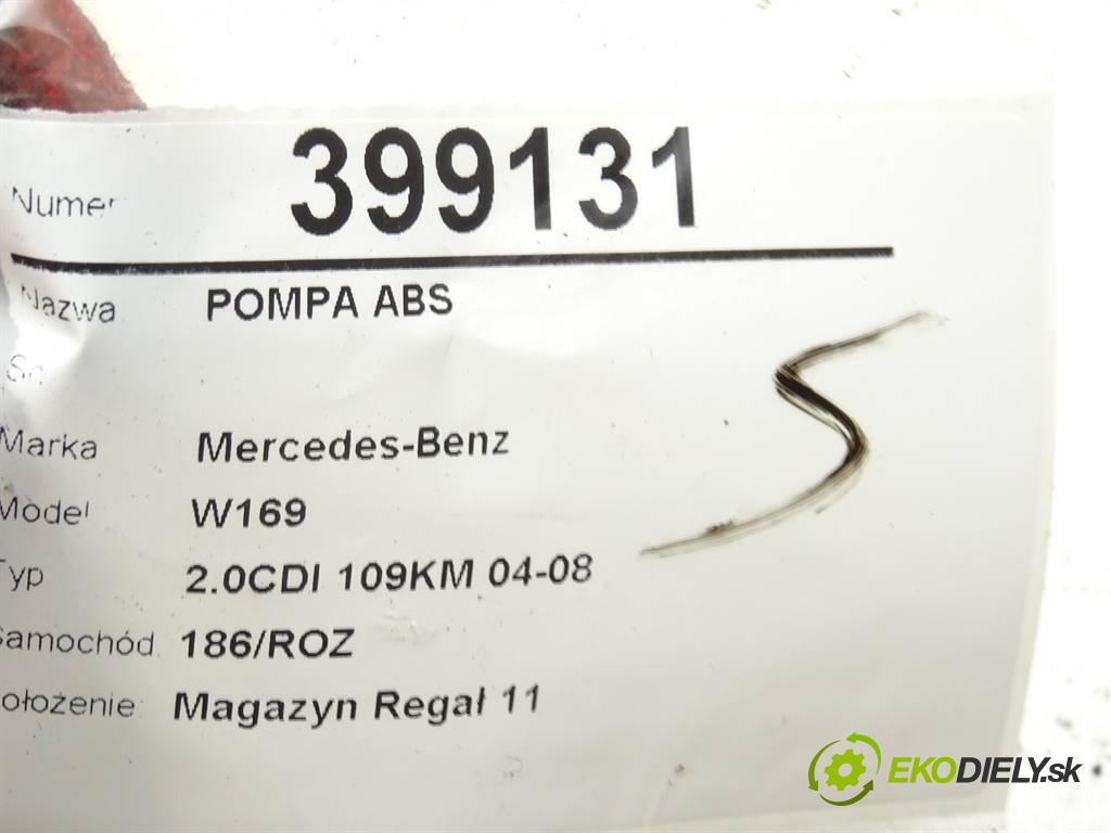 Mercedes-Benz W169  2005 80 kW 2.0CDI 109KM 04-08 2000 Pumpa ABS 0265950322 (Pumpy ABS)