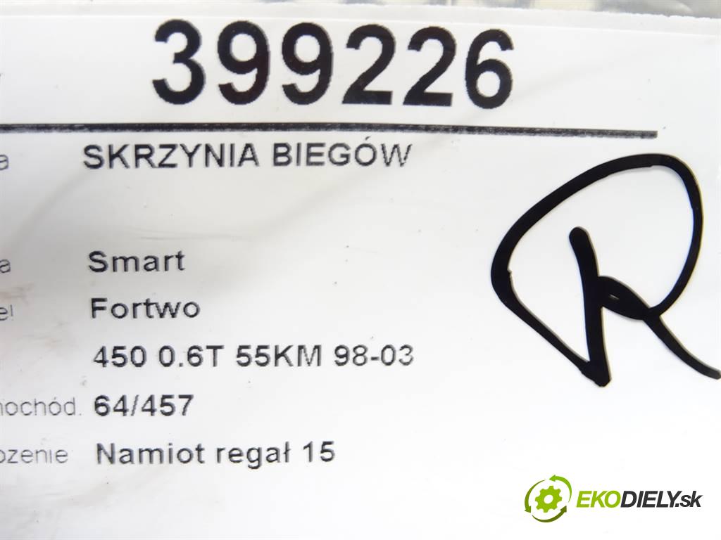 Smart Fortwo  2000 40 kW 450 0.6T 55KM 98-03 600 Prevodovka 0003202V015 0003227V008 (Prevodovky)