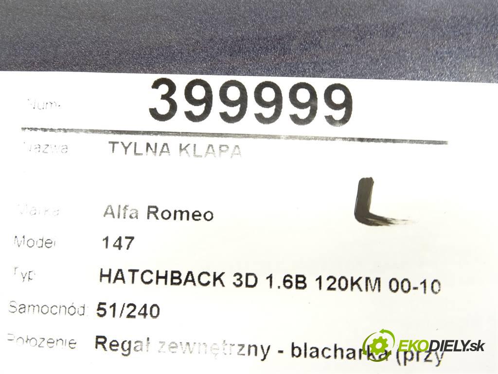 Alfa Romeo 147  2004 88kW HATCHBACK 3D 1.6B 120KM 00-10 1598 zadná kapota  (Zadné kapoty)