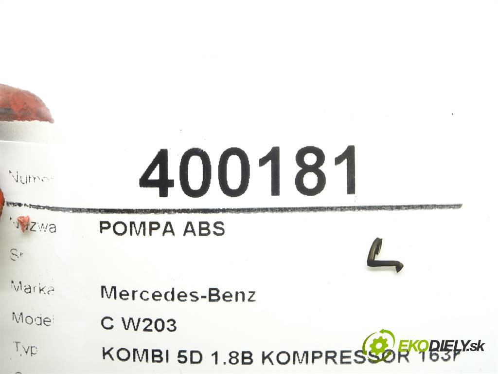 Mercedes-Benz C W203  2002 120kW KOMBI 5D 1.8B KOMPRESSOR 163KM 00-06 1796 Pumpa ABS A0044315412 (Pumpy ABS)