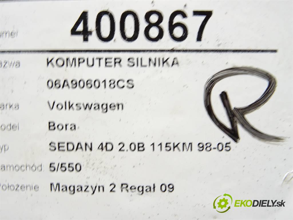 Volkswagen Bora  1999 85 kW SEDAN 4D 2.0B 115KM 98-05 2000 riadiaca jednotka Motor 06A906018CS (Riadiace jednotky)