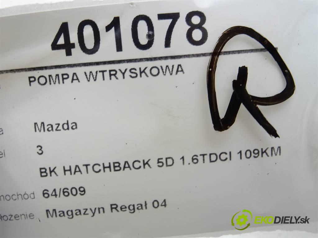 Mazda 3  2005 80 kW BK HATCHBACK 5D 1.6TDCI 109KM 03-09 1600 Pumpa vstrekovacia 9651844380 (Vstrekovacie čerpadlá)