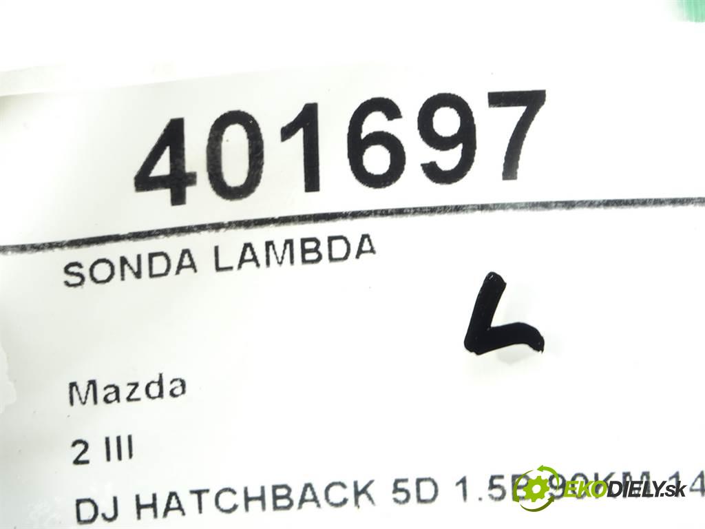 Mazda 2 III  2019 66 kW DJ HATCHBACK 5D 1.5B 90KM 14-20 1500 sonda lambda P51T-188G1 (Lambda sondy)