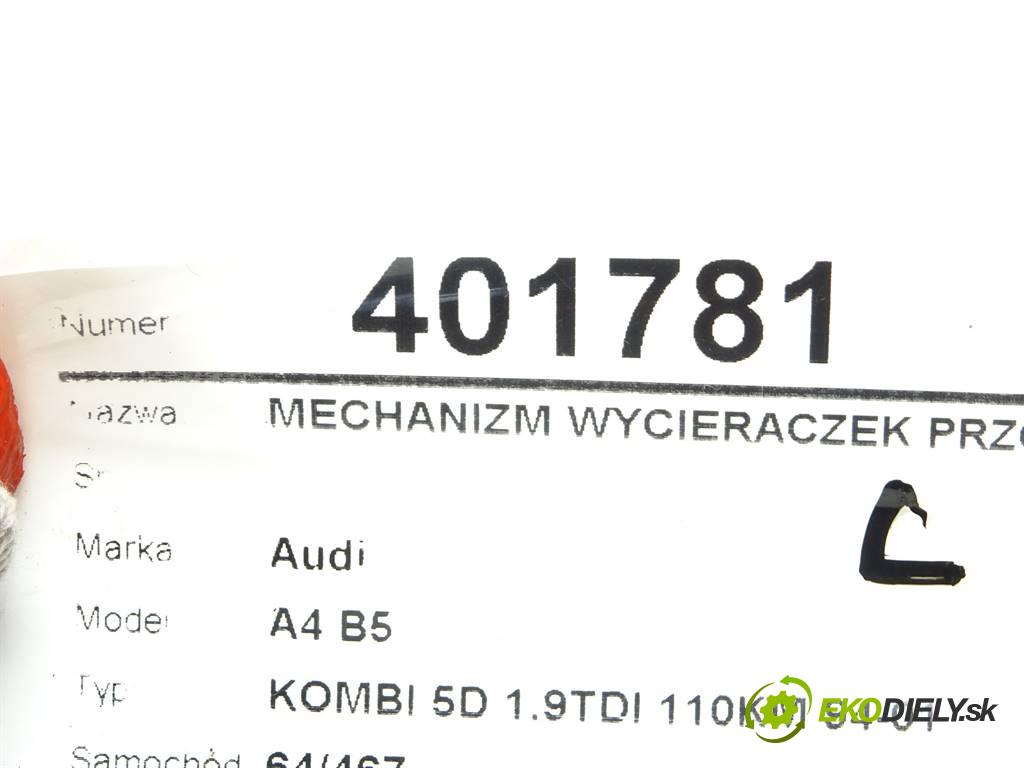 Audi A4 B5  1997 81 kW KOMBI 5D 1.9TDI 110KM 94-01 1900 Mechanizmus stieračov predný  (Motorčeky stieračov predné)