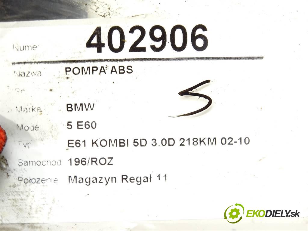 BMW 5 E60  2005 160 kW E61 KOMBI 5D 3.0D 218KM 02-10 3000 Pumpa ABS 6769703 (Pumpy ABS)