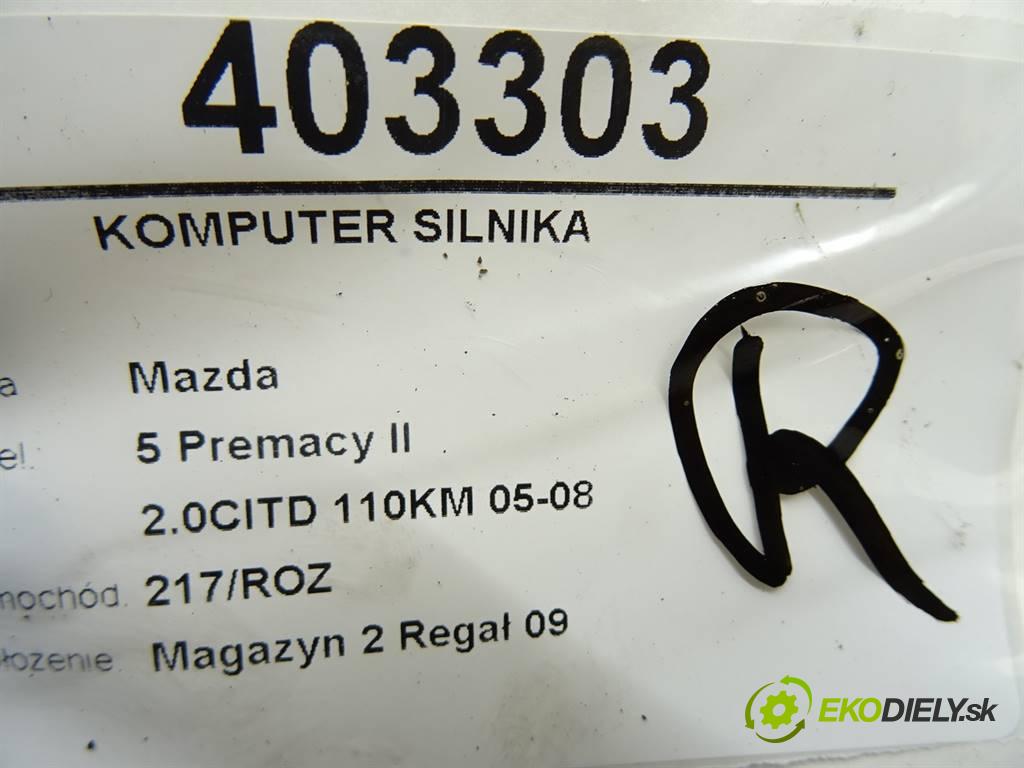 MAZDA 5 (CR19) 2005 - 2010    2.0 CD (CR19) 81 kW [110 KM] olej napędowy 2005 -   riadiaca jednotka Motor RF7N18881P (Riadiace jednotky)