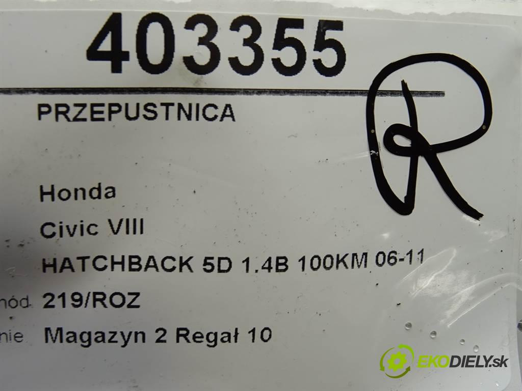 HONDA CIVIC VIII Hatchback (FN, FK) 2005 - 2022    1.4 (FK1, FN4) 73 kW [100 KM] benzyna 2008 - 2022  Škrtiaca klapka 141011K11H (Škrtiace klapky)