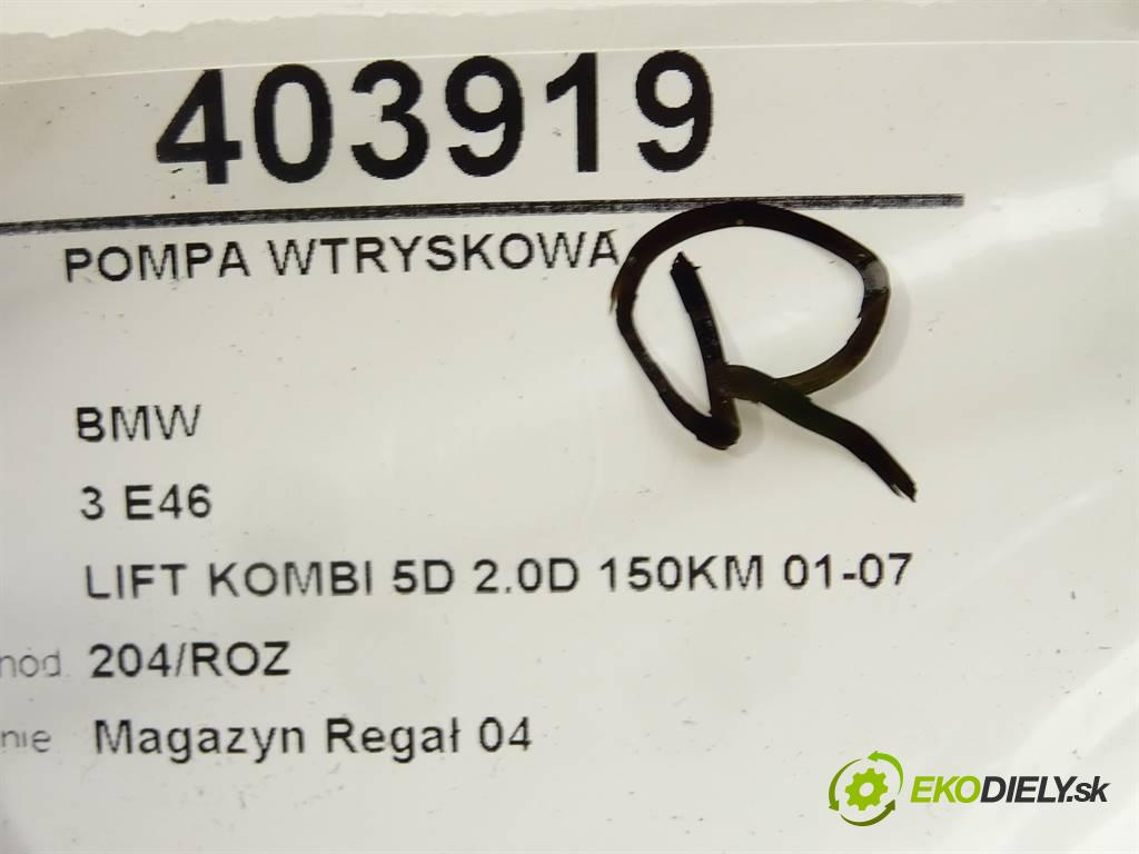 BMW 3 (E46) 1997 - 2005    320 d 110 kW [150 KM] olej napędowy 2001 - 2005  Pumpa vstrekovacia 0445010045 7788670 (Vstrekovacie čerpadlá)