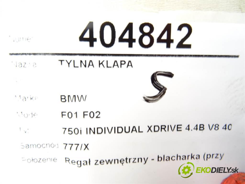 BMW 7 (F01, F02, F03, F04) 2008 - 2015    750 i, Li xDrive 300 kW [408 KM] benzyna 2009 - 20  zadná kapota  (Zadné kapoty)