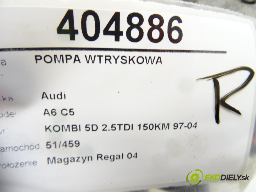 AUDI A6 C5 Avant (4B5) 1997 - 2005    2.5 TDI 110 kW [150 KM] olej napędowy 1997 - 2005  Pumpa vstrekovacia 0470506006 (Vstrekovacie čerpadlá)