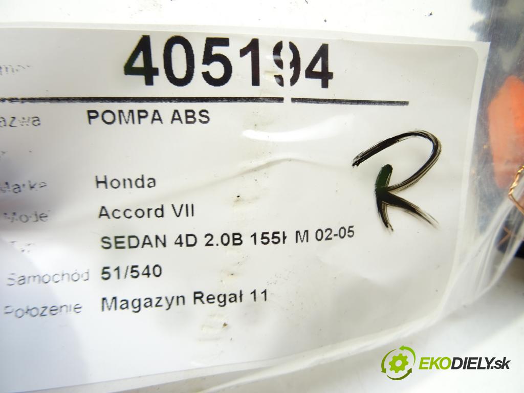 HONDA ACCORD VII (CL, CN) 2003 - 2012    2.0 (CL7) 114 kW [155 KM] benzyna 2003 - 2008  Pumpa ABS  (Pumpy ABS)