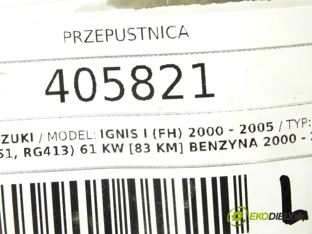 SUZUKI IGNIS I (FH) 2000 - 2005    1.3 (HV51, HX51, RG413) 61 kW [83 KM] benzyna 2000  Škrtiaca klapka AC46-927 (Škrtiace klapky)