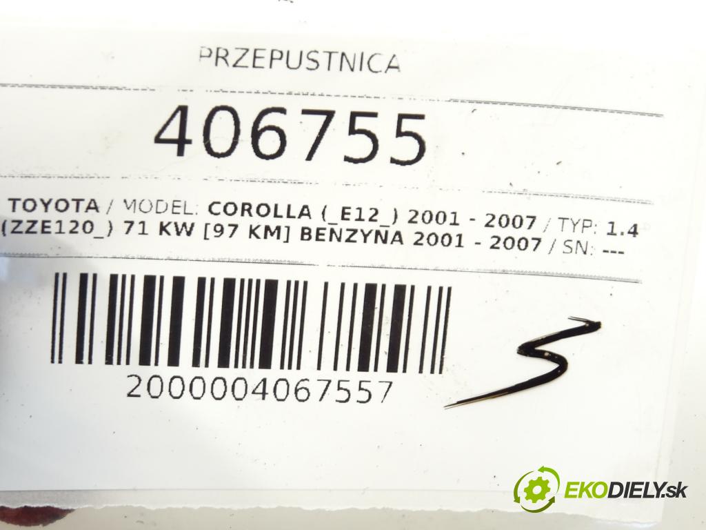 TOYOTA COROLLA (_E12_) 2001 - 2007    1.4 VVT-i (ZZE120_) 71 kW [97 KM] benzyna 2001 - 2  Škrtiaca klapka 89452-02040 (Škrtiace klapky)