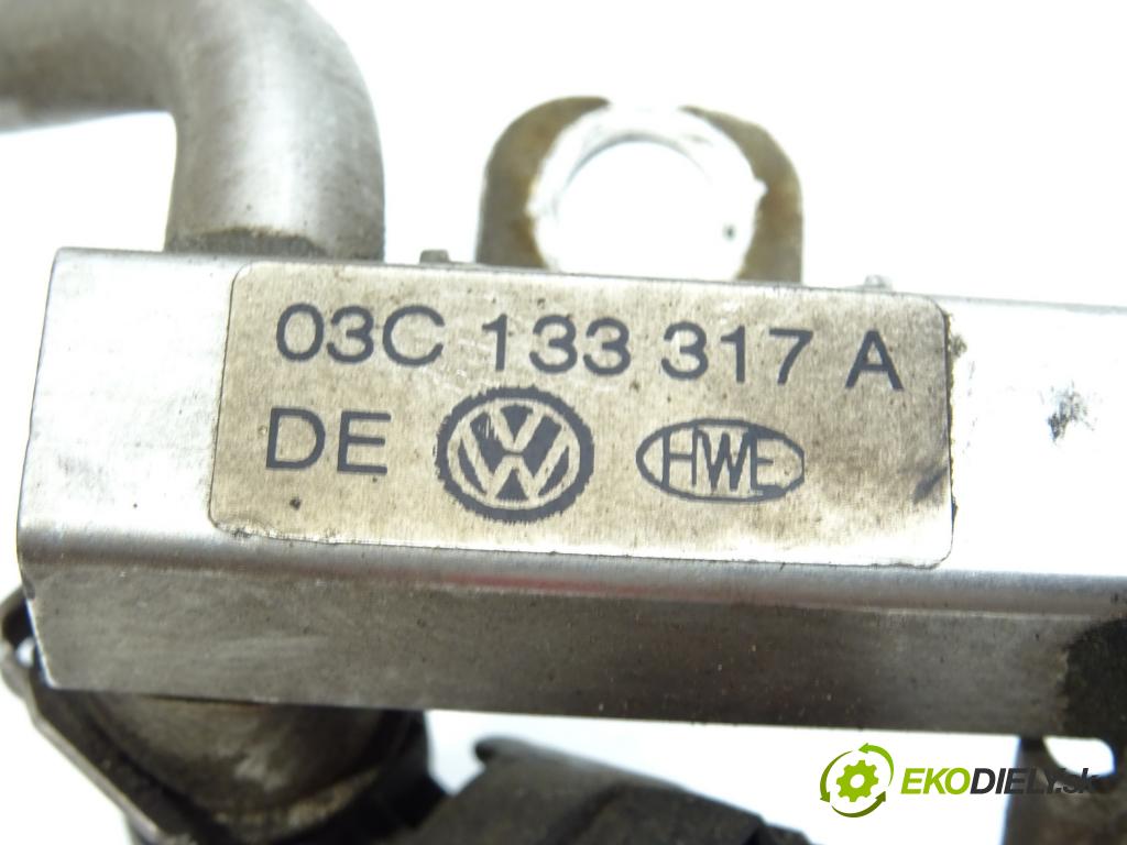 VW PASSAT B6 Variant (3C5) 2005 - 2011    1.4 TSI EcoFuel 110 kW [150 KM] Benzyna / gaz ziem  lišta vstřikovací vstřikovací ventily 03C129041A 03C906039