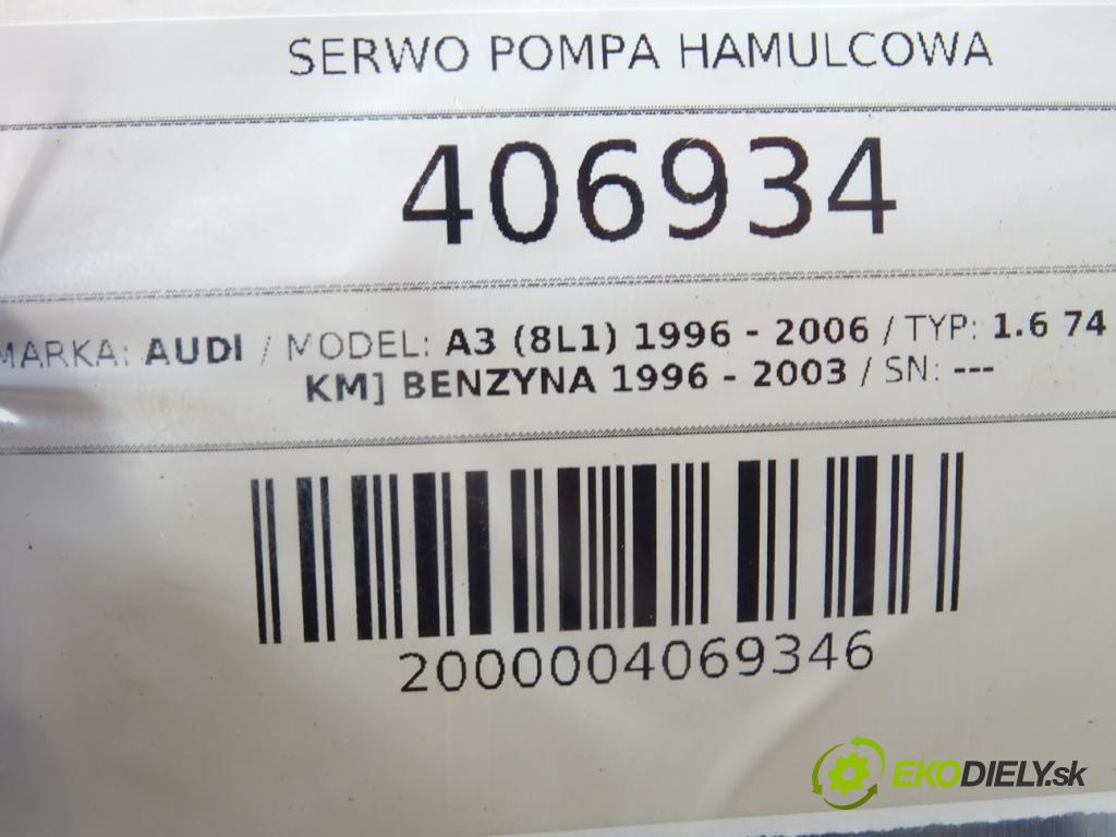 AUDI A3 (8L1) 1996 - 2006    1.6 74 kW [101 KM] benzyna 1996 - 2003  Posilovač Pumpa brzdová 21027099 (Posilňovače bŕzd)