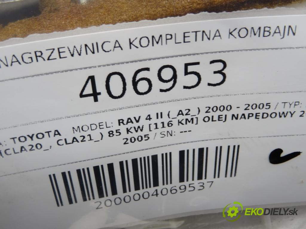 TOYOTA RAV 4 II (_A2_) 2000 - 2005    2.0 D 4WD (CLA20_, CLA21_) 85 kW [116 KM] olej nap  Výhrevné teleso, radiátor kúrenia komplet KOMBAJN 0 (Radiátory kúrenia)