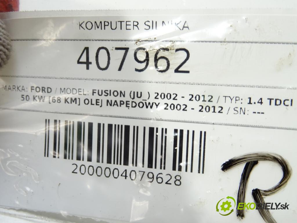 FORD FUSION (JU_) 2002 - 2012    1.4 TDCi 50 kW [68 KM] olej napędowy 2002 - 2012  riadiaca jednotka Motor 2N1A-12A650-AD (Riadiace jednotky)