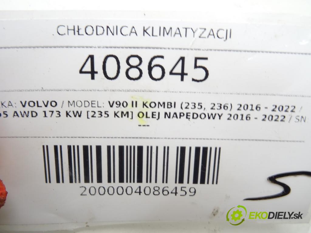 VOLVO V90 II Kombi (235, 236) 2016 - 2022    D5 AWD 173 kW [235 KM] olej napędowy 2016 - 2022  Chladič klimatizácie 31686415 (Chladiče klimatizácie)