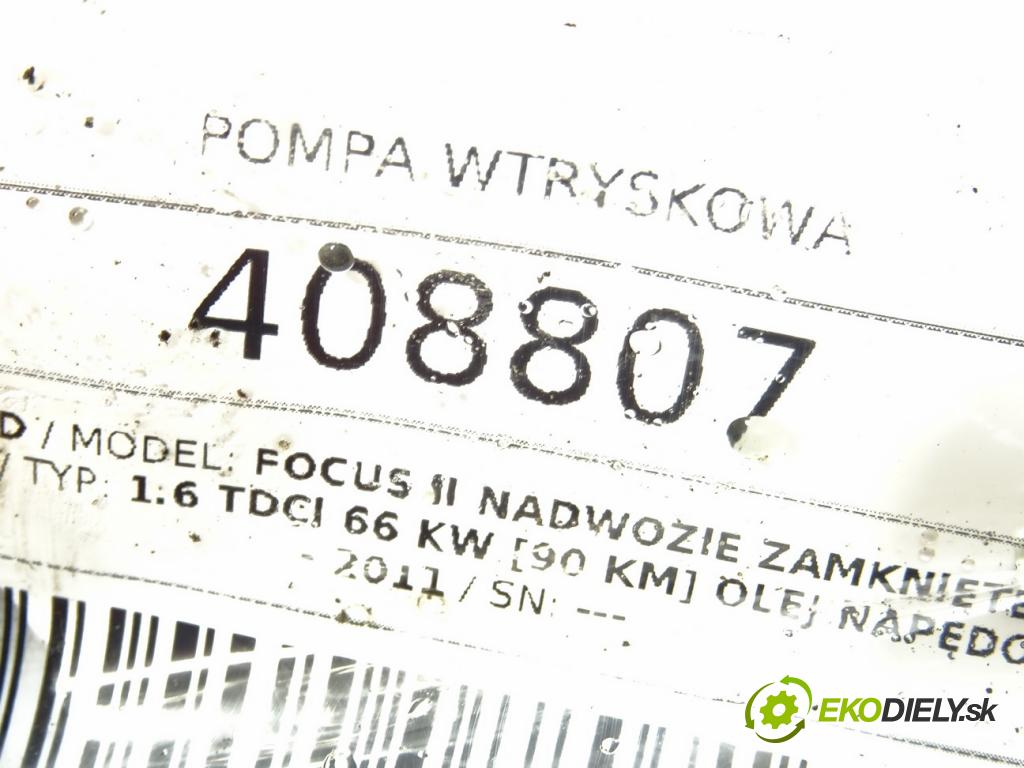 FORD FOCUS II nadwozie zamknięte / kombi 2004 - 2011    1.6 TDCi 66 kW [90 KM] olej napędowy 2005 - 2011  Pumpa vstrekovacia 0445010102 (Vstrekovacie čerpadlá)