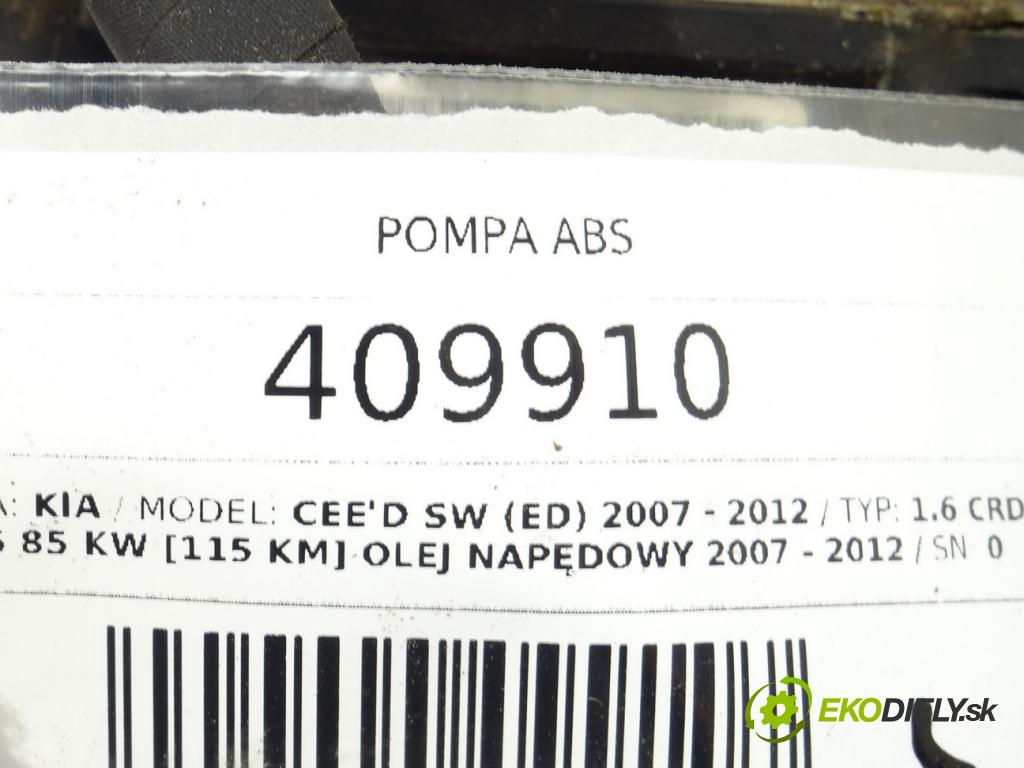 KIA CEED SW (ED) 2007 - 2012    1.6 CRDi 115 85 kW [115 KM] olej napędowy 2007 - 2  Pumpa ABS  (Pumpy ABS)