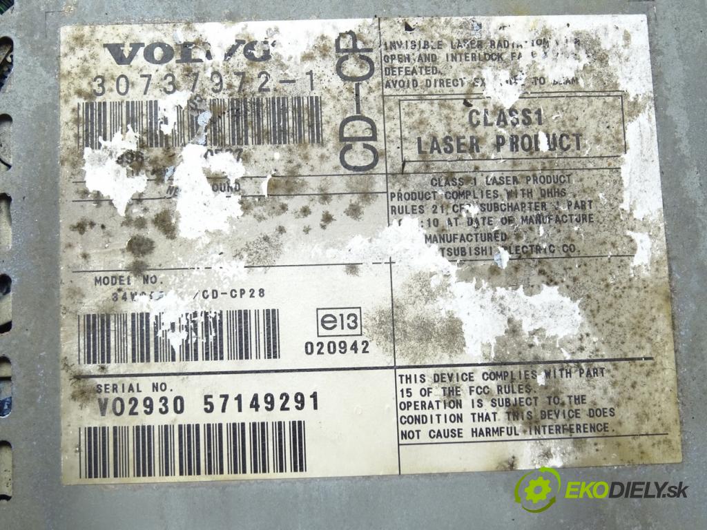 VOLVO XC90 I (275) 2002 - 2015    D5 AWD 136 kW [185 KM] olej napędowy 2005 - 2010  Menič CD 30737972 (CD meniče)