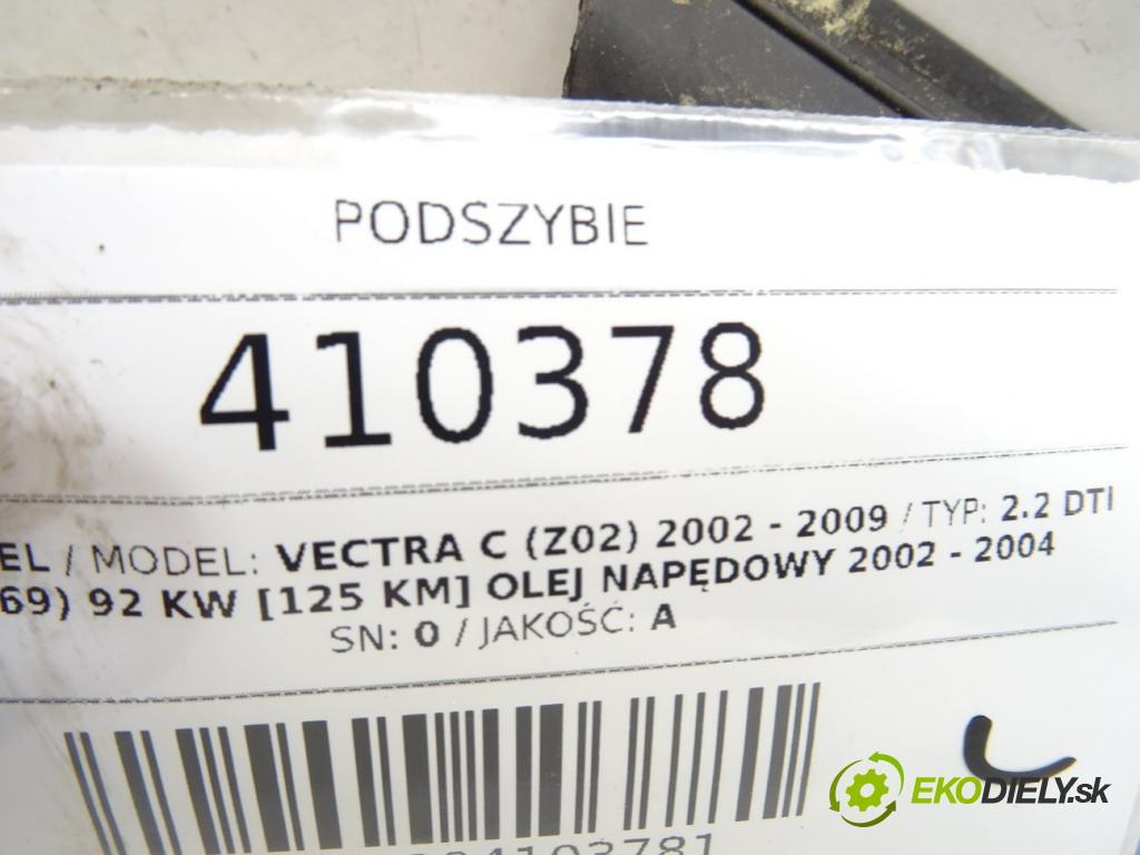 OPEL VECTRA C (Z02) 2002 - 2009    2.2 DTI 16V (F69) 92 kW [125 KM] olej napędowy 200  Torpédo, plast pod čelné okno  (Torpéda)