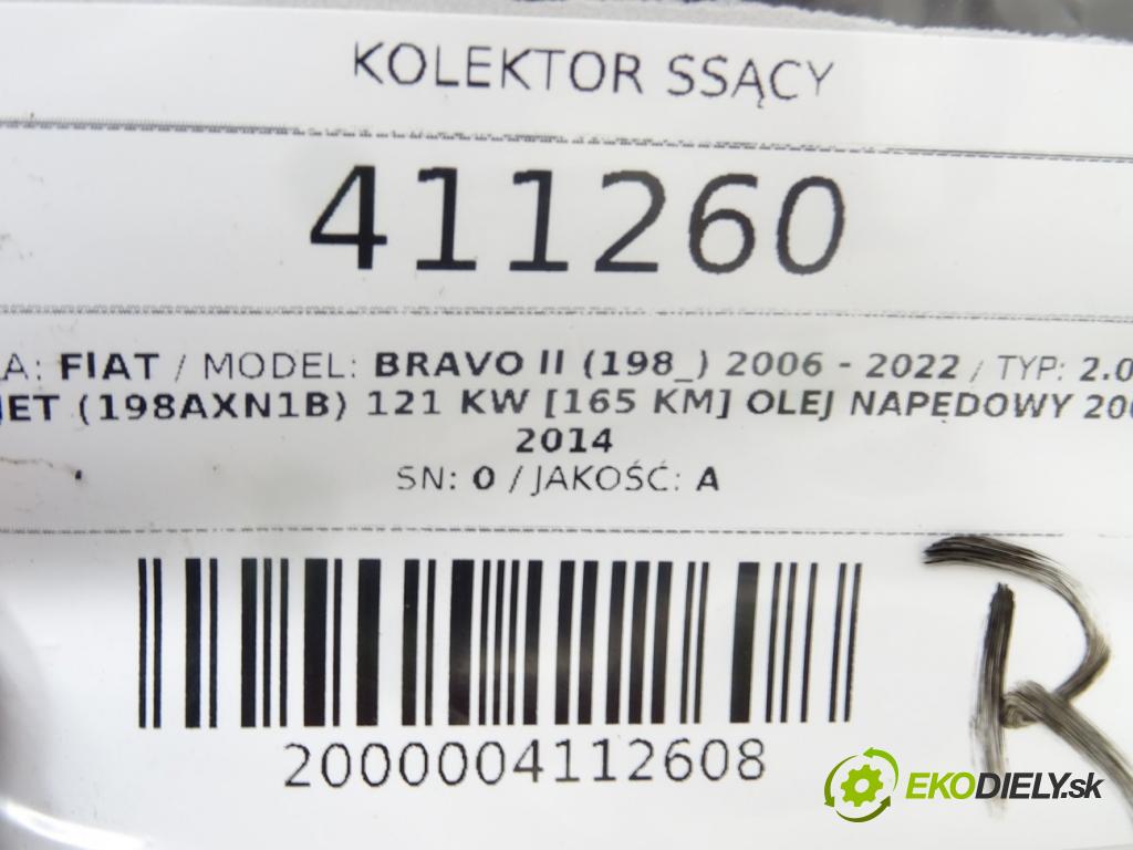 FIAT BRAVO II (198_) 2006 - 2022    2.0 D Multijet (198AXN1B) 121 kW [165 KM] olej nap  Potrubie sacie, sanie 0281002845 (Sacie potrubia)