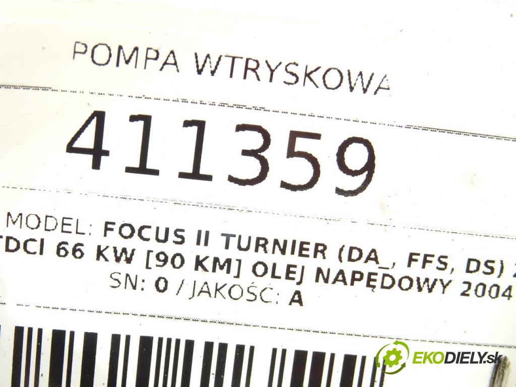 FORD FOCUS II Turnier (DA_, FFS, DS) 2004 - 2012    1.6 TDCi 66 kW [90 KM] olej napędowy 2004 - 2012  Pumpa vstrekovacia 0445010102 (Vstrekovacie čerpadlá)