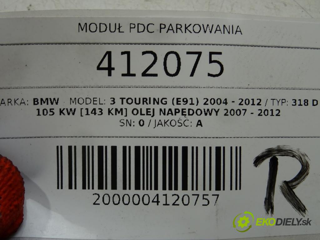 BMW 3 Touring (E91) 2004 - 2012    318 d 105 kW [143 KM] olej napędowy 2007 - 2012  Modul PDC 9225824 (Ostatné)