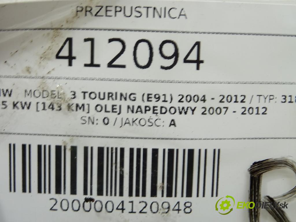 BMW 3 Touring (E91) 2004 - 2012    318 d 105 kW [143 KM] olej napędowy 2007 - 2012  Škrtiaca klapka 7810752 (Škrtiace klapky)